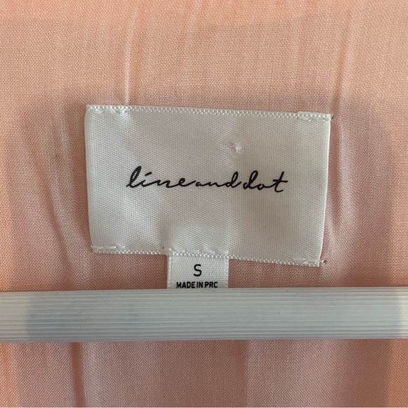 REVOLVE LINE & DOT Boho Silky Wrap Blouse in Blush Pink - Size Small - Picture 3 of 13